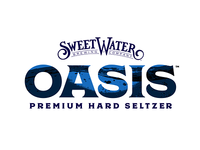 Oasis Premium Hard Seltzer Logo alcohol beverage beverage branding branding drink hard seltzer seltzer