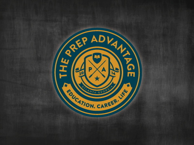 Prep Advantage education logo school shield