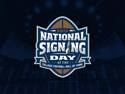 National Signing Day college football football hall of fame logo sports logo