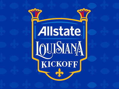 Allstate Louisiana Kickoff college football design event branding florida state louisiana lsu sports sports identity sports lofo