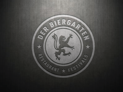 Der Biergarten branding identity logo restaurant