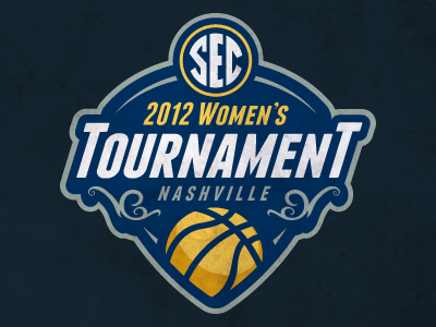 2012 SEC Women's Tournament basketball identity sports logo