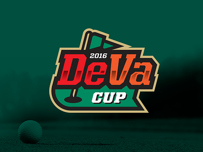 DeVa Cup golf sports logo