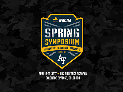 2017 NACDA Spring Symposium air force logo design nada