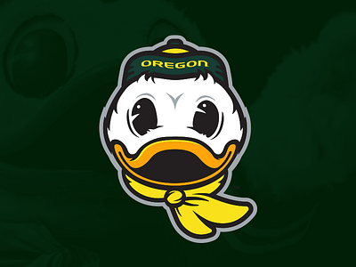 Oregon Duck college sports duck oregon sports logo