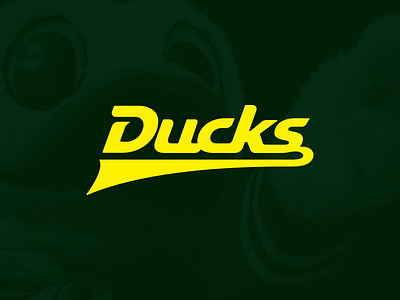 Ducks Script ducks oregon script sports logo wordmarks