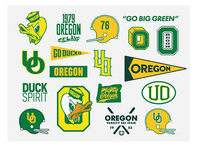 Oregon Vintage Marks college mascot oregon sports logo vintage