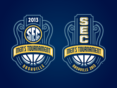 2013 SEC Men's Tournament basketball identity sports logo