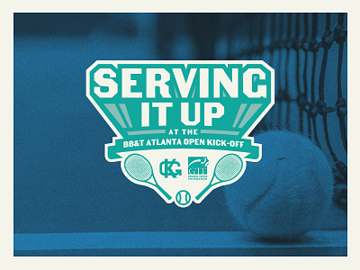 Serving It Up bbt open giving kitchen sports logo tennis