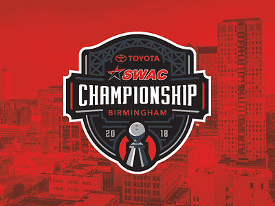 2018 SWAC Football Championship college college football event branding football identity sports sports logo swac trophy