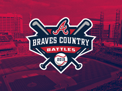 Braves Country Battles atlanta braves baseball baseball bat logo sports logo
