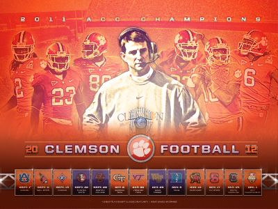 2012 Clemson Football clemson college sports