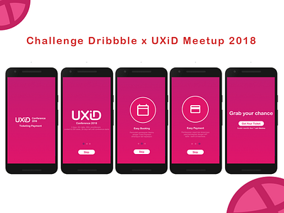 UXiD Conference 2018 - Ticketing Payment Walkthrough figma photoshop user interaction user interface uxid uxidbdg walkthrought