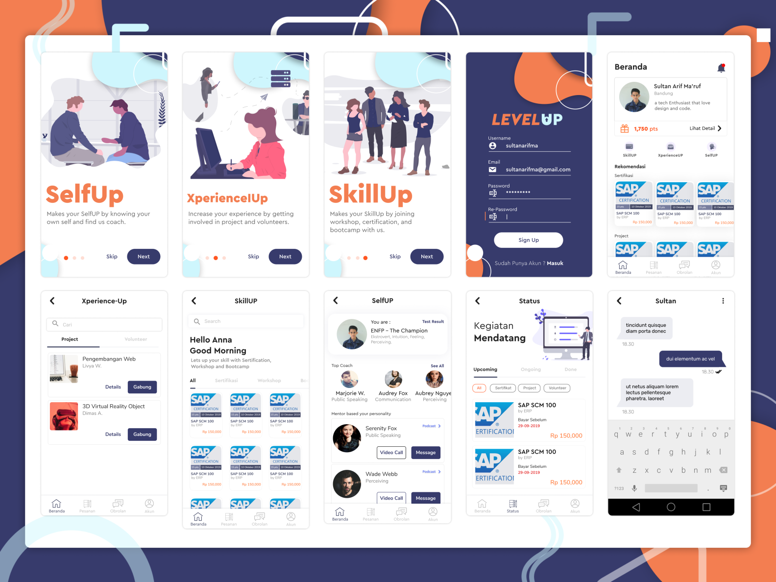 Level Up Design Exploration by Sultan Arif Ma'ruf on Dribbble