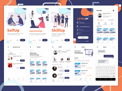 Level Up - Design Exploration figma graphic design mobile apps uiux user experience user interaction user interface uxidbdg walkthrought