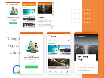 Adaptrip - Design Exploration ✈️ android assistant clean complete page design app details page figma flat design graphic design minimal mobile apps mobile ui travel app traveling uiux user experience user interaction user interface uxid wishlist page