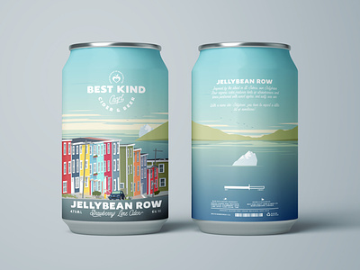 Jellybean Row Cider Can Design - Alternate