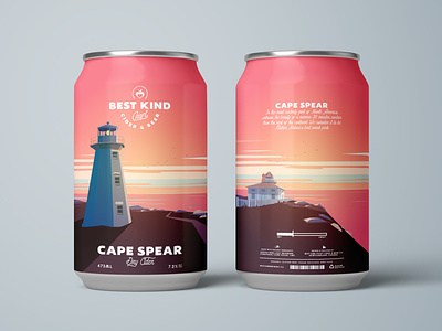 Cape Spear Cider Can Design