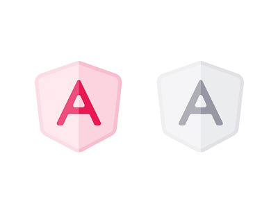 Semi Transparent AngularJS Logo a letter angularjs branding icon illustration logo transparent typography vector