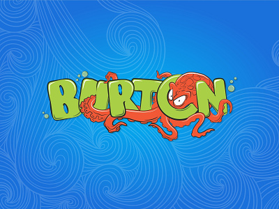 Burton Logotype design illustration logo vector