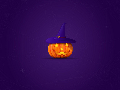 Halloween pumpkin design illustration typography vector