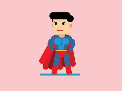 Superman design icon illustration typography vector