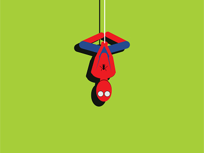 Spider-man design illustration typography vector