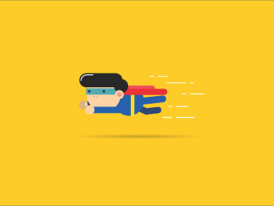 Superman design illustration typography vector