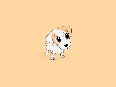 Little Puppy design dog dog illustration icon illustration logo poster print puppy typography vector white