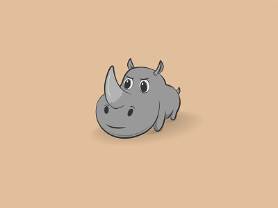 Rhinoceros angry art drawing gray illustration illustrator insidious photoshop plan rhinoceros vector
