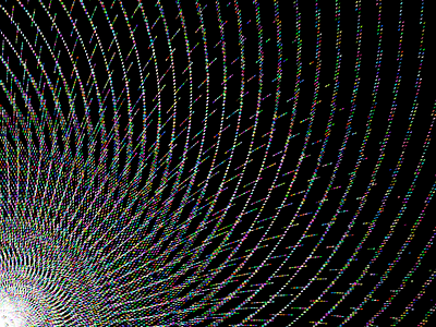Colorful spiral colors computational art dots drawbot python