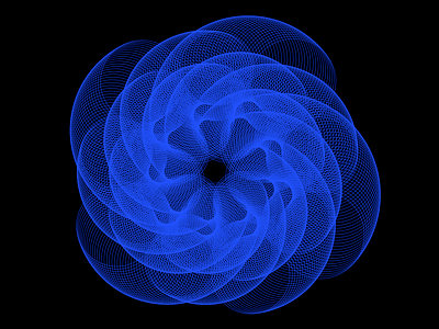 Blue Circles computational art drawbot illustration python