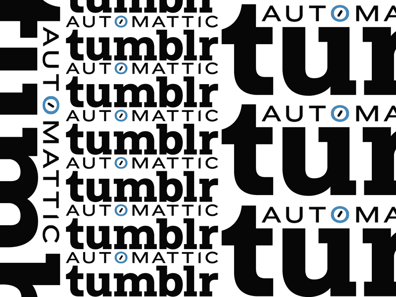 Automattic x Tumblr typographic study after effects animation logo motion typogaphy