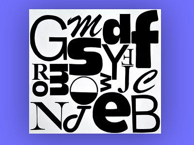 typographic composition fitst dribbble shot typogtaphy