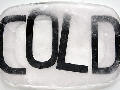 Everyday Typography 9 cold experimental ice typography