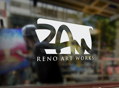 RAW Reno Art Works Logo artist studios branding logo logo design public art projects raw reno reno art works