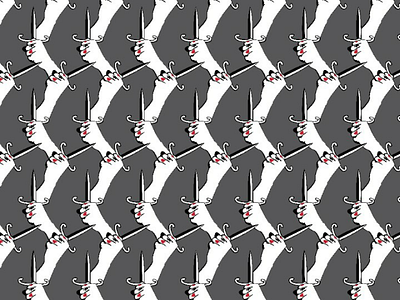 Stilleto Pattern aces assassin background dagger illustration illustrator pattern