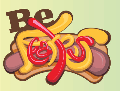 Be Fearless illustration typography