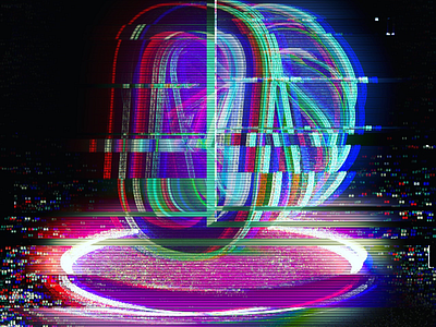 //0// 3d glitch material motion texture