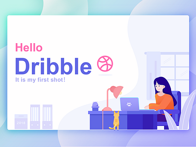 hello,dribble design illustrations