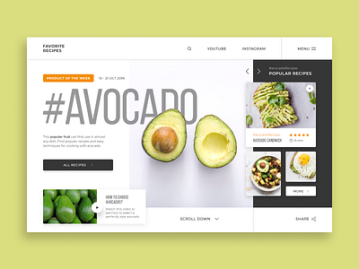 'Favorite Recipes' Web-site concept