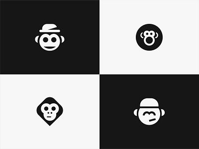 / Monkey / 2d brand brand identity branding design flat graphic design icon identity illustration logo logo concept logo design logotype mark minimal minimalistic logo symbol vector