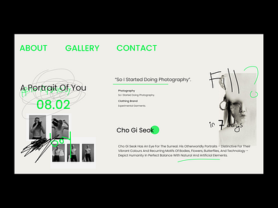 Portrait of you design ui ux web webdesign