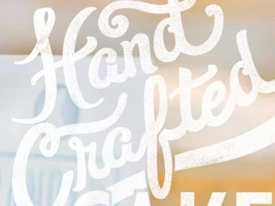 "Hand Crafted" hand lettering custom typography hand crafted lettering