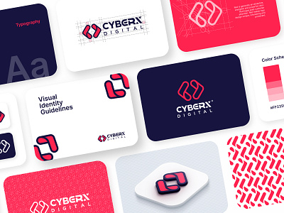 Cyberx Digital Brand Design agency brand identity cyberxdigital design digital fiverr logo