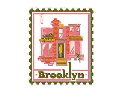 Instagram stickers : Brooklyn art brooklyn brooklyn brownstone brownstone color cafe colorcafe colourpalettechallenge dtiys illustration instagram stickers postal stamp stamp stickers welovechallenge23 weloveillustrationchallenge