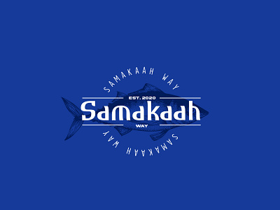 SAMAKAAH WAY : LOGO arabic branding clean communication fish logo graphic design icon logo minimal modern typography vector