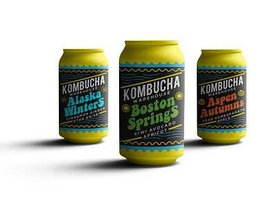 Kombucha Warehouse : Label Design