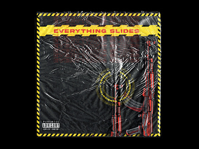 Everything Slides by Trill Tension : Album cover art album art album art cover album cover art album cover design album design cover design design graphic design illustration packaging packaging design trap music