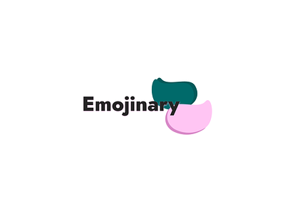 Emojinary Logo branding color design digital icon logo typography ui ux vector